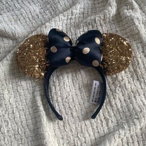 Disney Gold and Black Sequin Minnie Mouse Ears